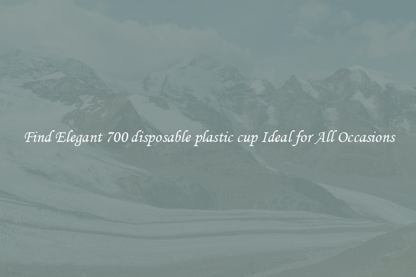 Find Elegant 700 disposable plastic cup Ideal for All Occasions