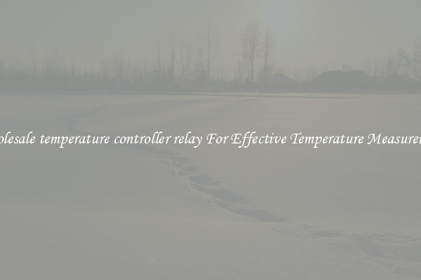 Wholesale temperature controller relay For Effective Temperature Measurement