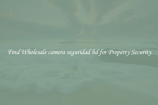 Find Wholesale camera seguridad hd for Property Security