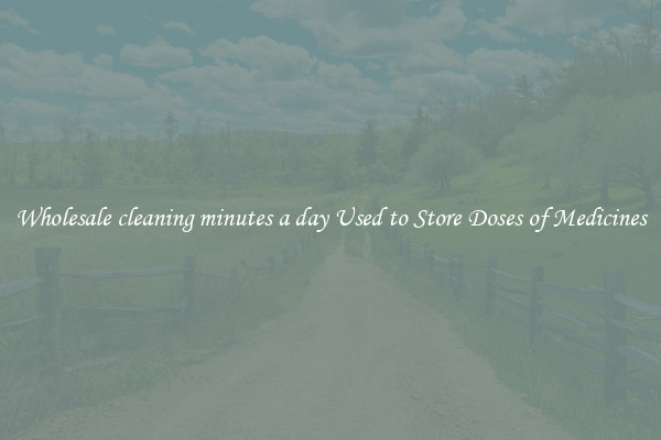 Wholesale cleaning minutes a day Used to Store Doses of Medicines