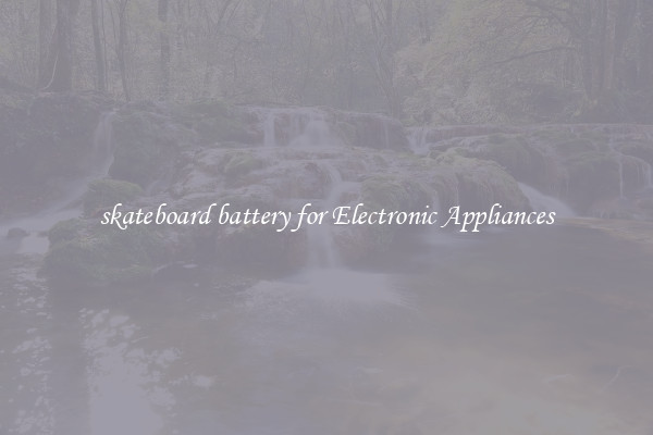 skateboard battery for Electronic Appliances