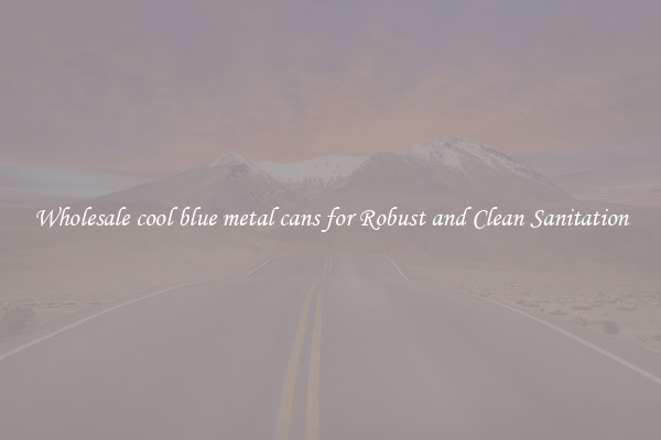 Wholesale cool blue metal cans for Robust and Clean Sanitation