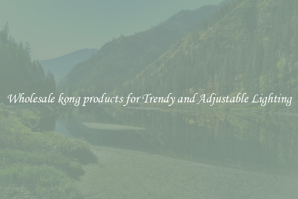 Wholesale kong products for Trendy and Adjustable Lighting